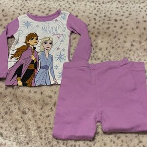 Disney Frozen Magical Journey Pajama Set - Purple and White